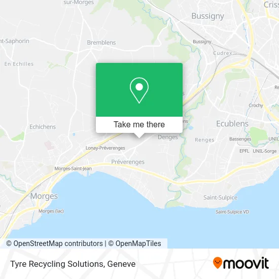 Tyre Recycling Solutions map