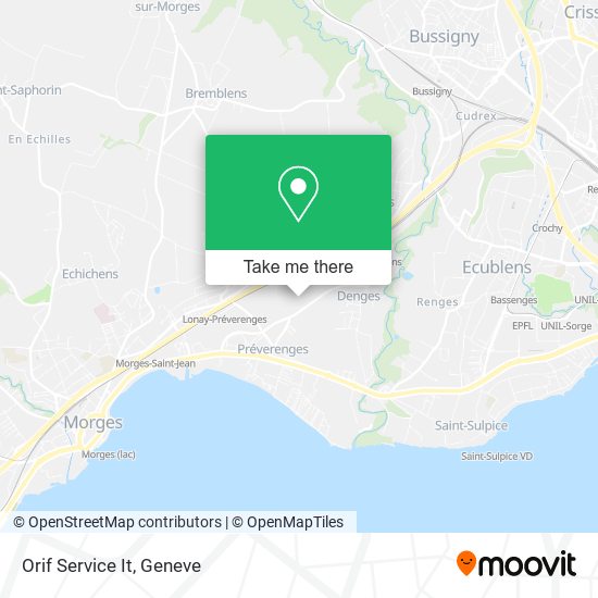 Orif Service It map