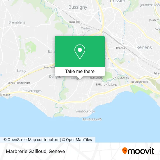 Marbrerie Gailloud map