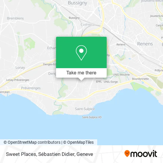 Sweet Places, Sébastien Didier map