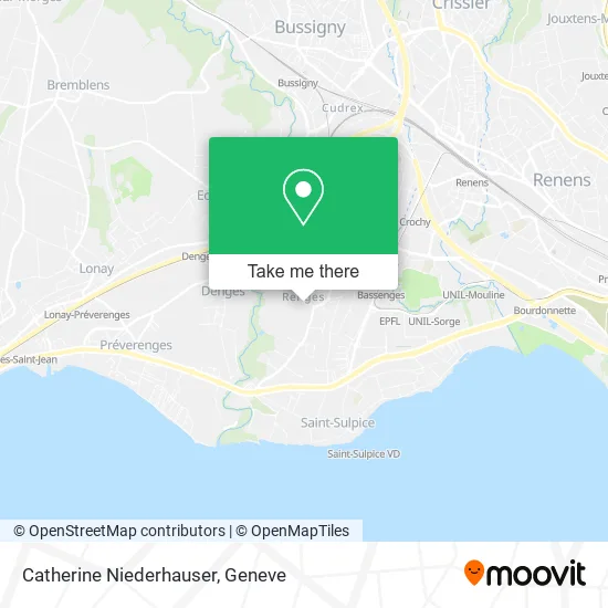 Catherine Niederhauser map