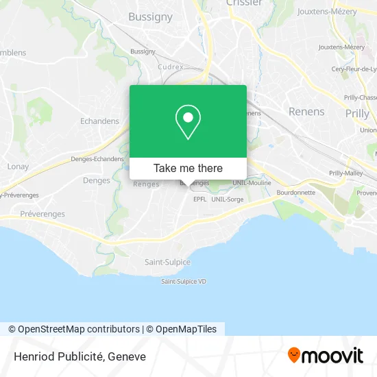 Henriod Publicité map