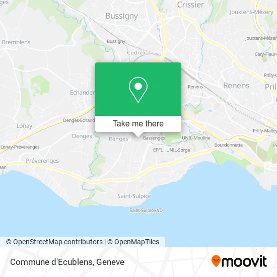 Commune d'Ecublens map