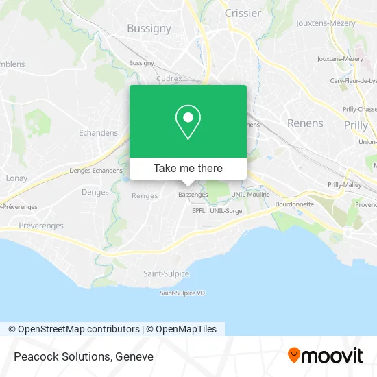 Peacock Solutions map