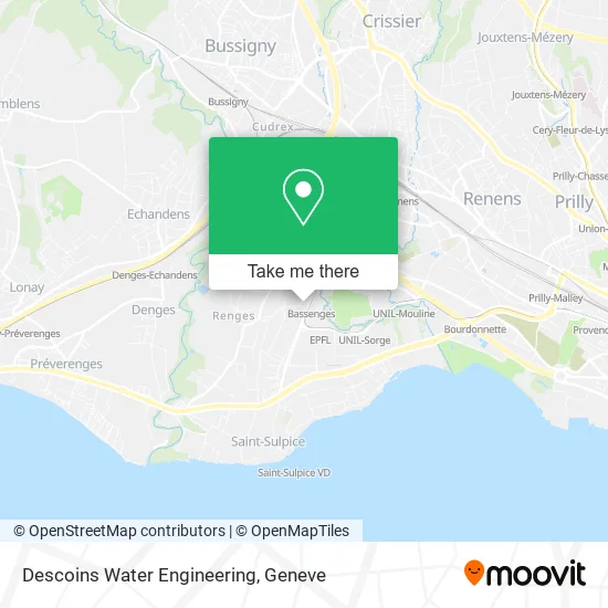 Descoins Water Engineering map