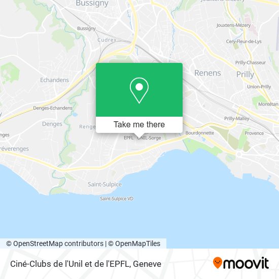 Ciné-Clubs de l'Unil et de l'EPFL map