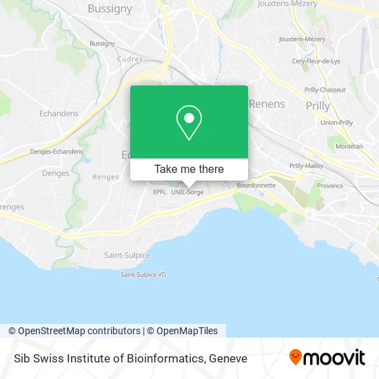 Sib Swiss Institute of Bioinformatics map