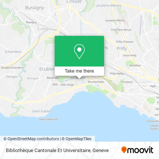 Bibliothèque Cantonale Et Universitaire map