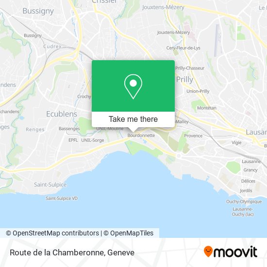 Route de la Chamberonne map