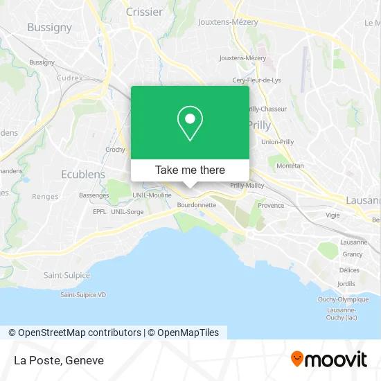 La Poste map