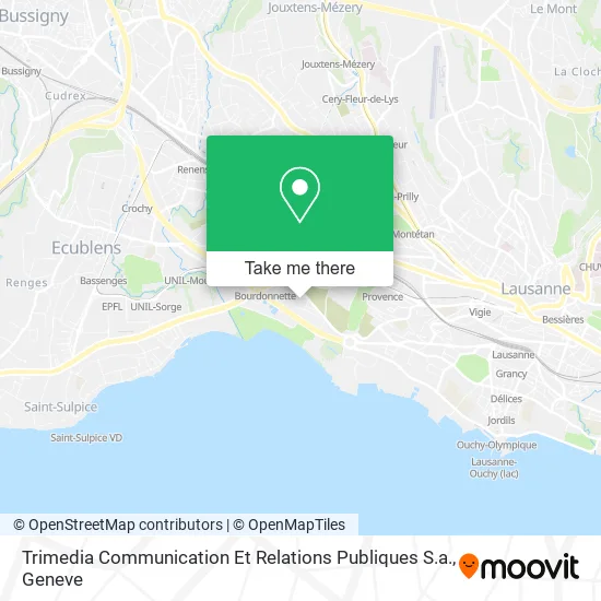 Trimedia Communication Et Relations Publiques S.a. map