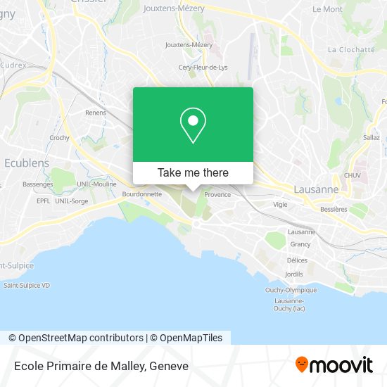 Ecole Primaire de Malley map