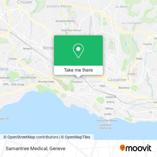 Samantree Medical map