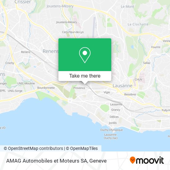 AMAG Automobiles et Moteurs SA map
