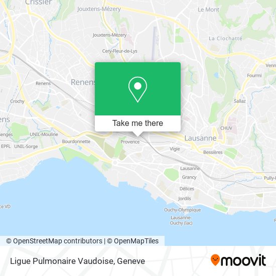 Ligue Pulmonaire Vaudoise map