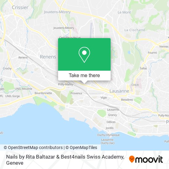 Nails by Rita Baltazar & Best4nails Swiss Academy map