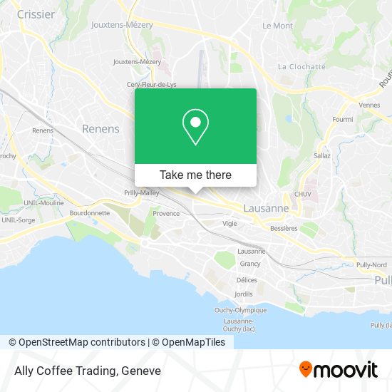 Ally Coffee Trading map