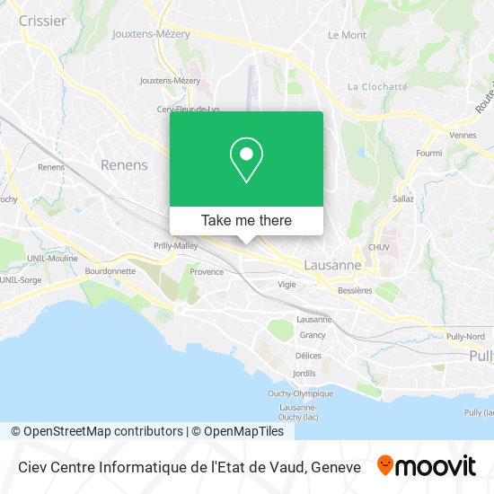 Ciev Centre Informatique de l'Etat de Vaud map