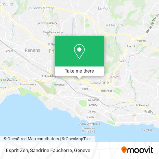 Esprit Zen, Sandrine Faucherre map