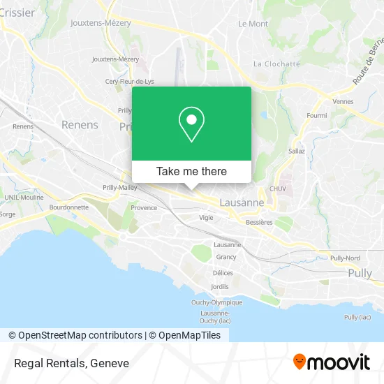 Regal Rentals map