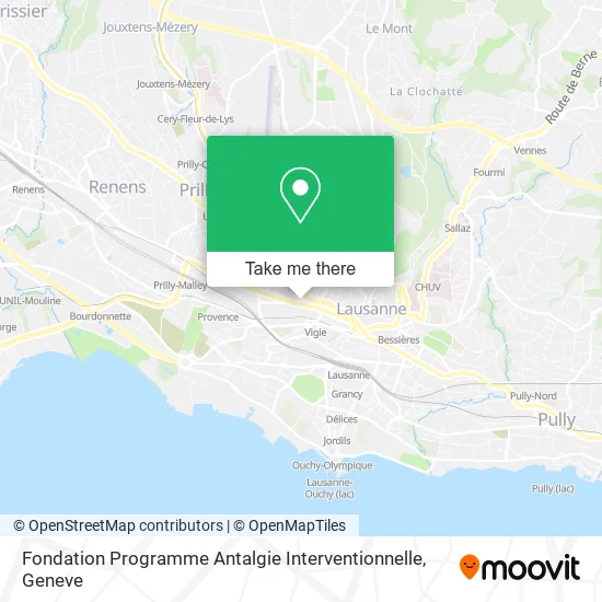Fondation Programme Antalgie Interventionnelle map