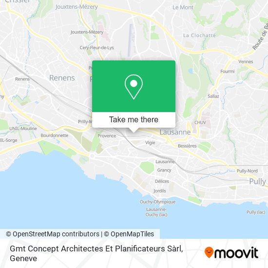 Gmt Concept Architectes Et Planificateurs Sàrl map