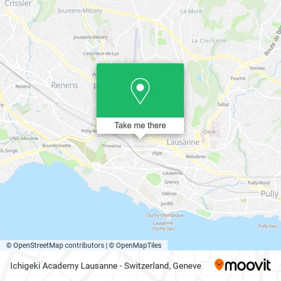Ichigeki Academy Lausanne - Switzerland map