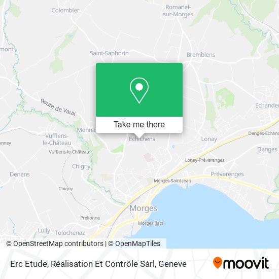 Erc Etude, Réalisation Et Contrôle Sàrl map