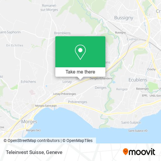 Teleinvest Suisse map