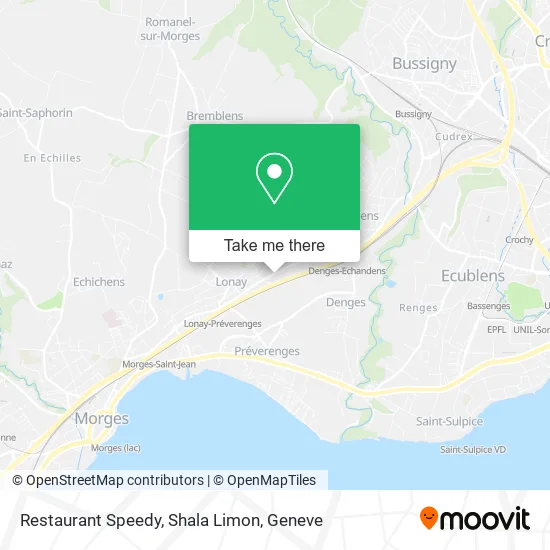 Restaurant Speedy, Shala Limon map