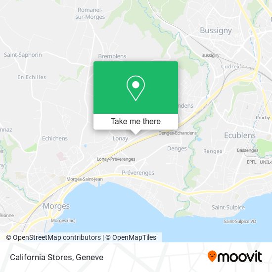 California Stores map