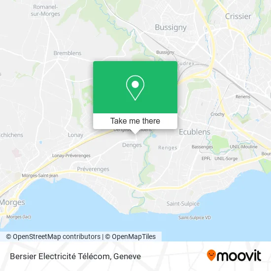 Bersier Electricité Télécom map