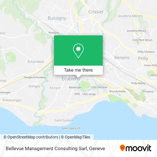 Bellevue Management Consulting Sarl map