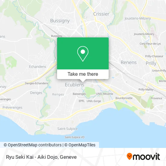 Ryu Seki Kai - Aiki Dojo map