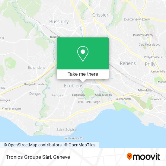 Tronics Groupe Sàrl map