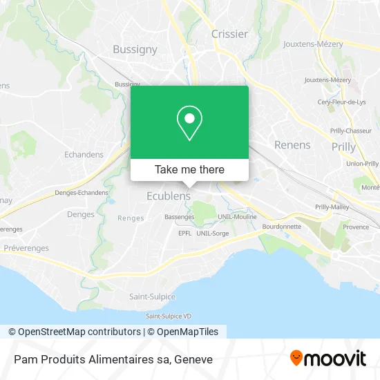 Pam Produits Alimentaires sa map