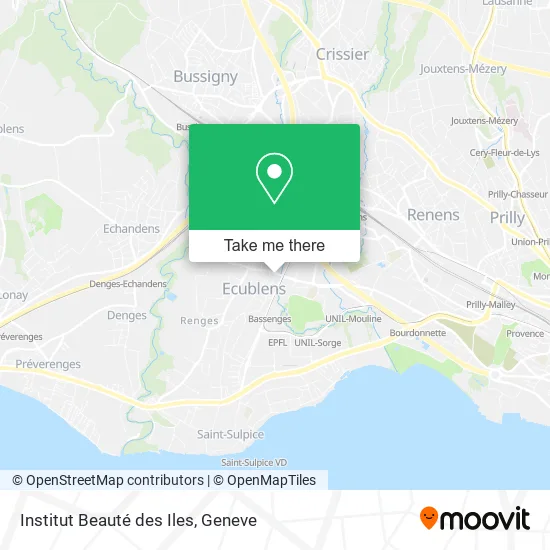 Institut Beauté des Iles map