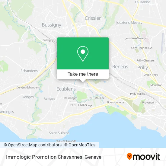 Immologic Promotion Chavannes map