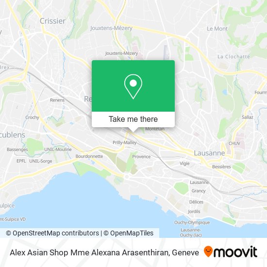 Alex Asian Shop Mme Alexana Arasenthiran map