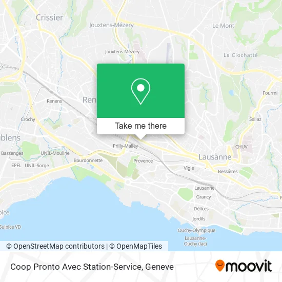 Coop Pronto Avec Station-Service map
