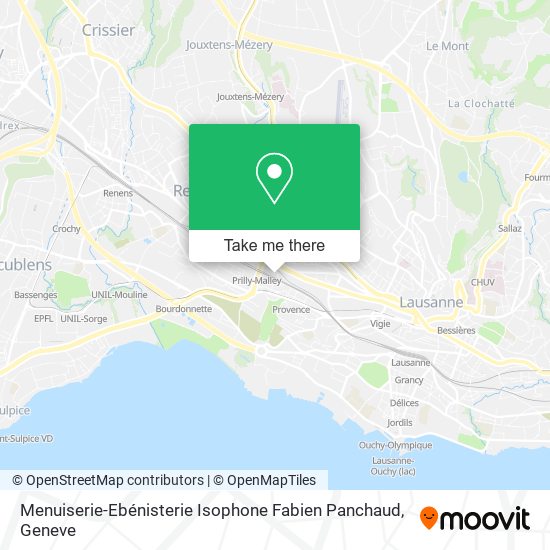 Menuiserie-Ebénisterie Isophone Fabien Panchaud map