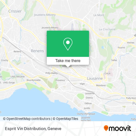 Esprit Vin Distribution map