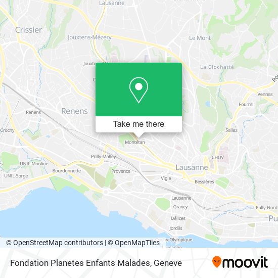 Fondation Planetes Enfants Malades map