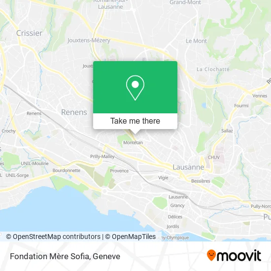 Fondation Mère Sofia map