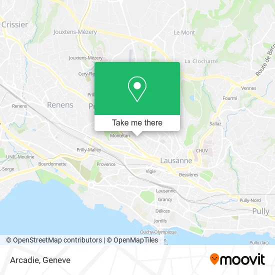 Arcadie map