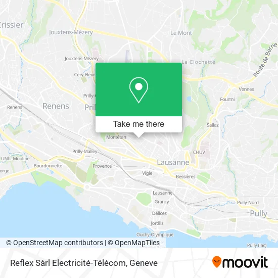 Reflex Sàrl Electricité-Télécom map