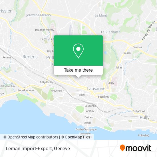 Léman Import-Export map