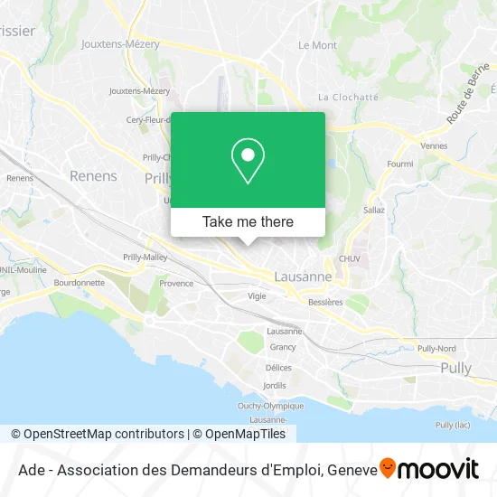 Ade - Association des Demandeurs d'Emploi map