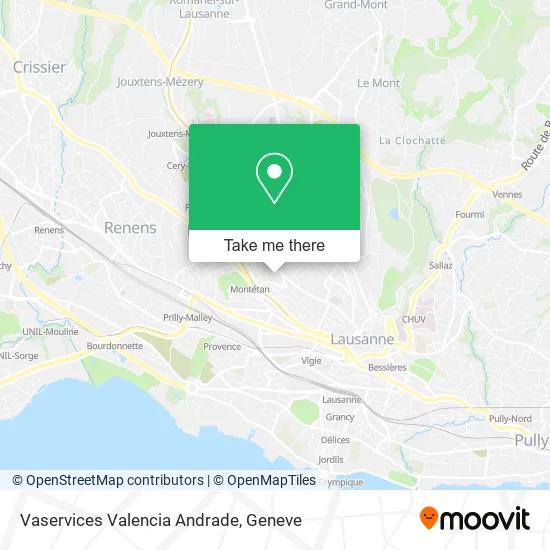 Vaservices Valencia Andrade map