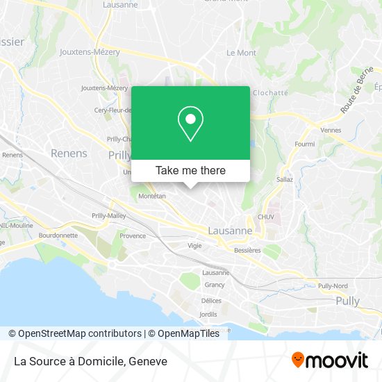 La Source à Domicile map